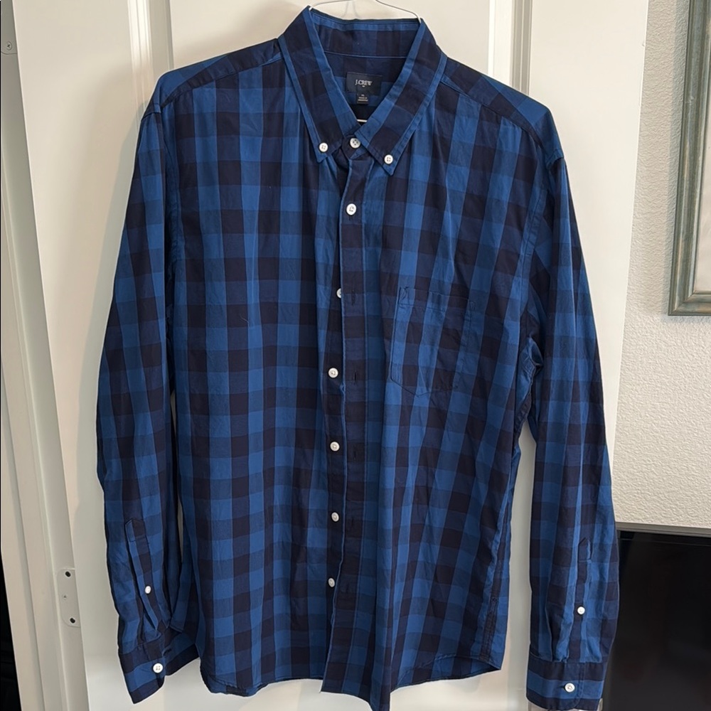 J. Crew Blue Casual Button Down Shirt